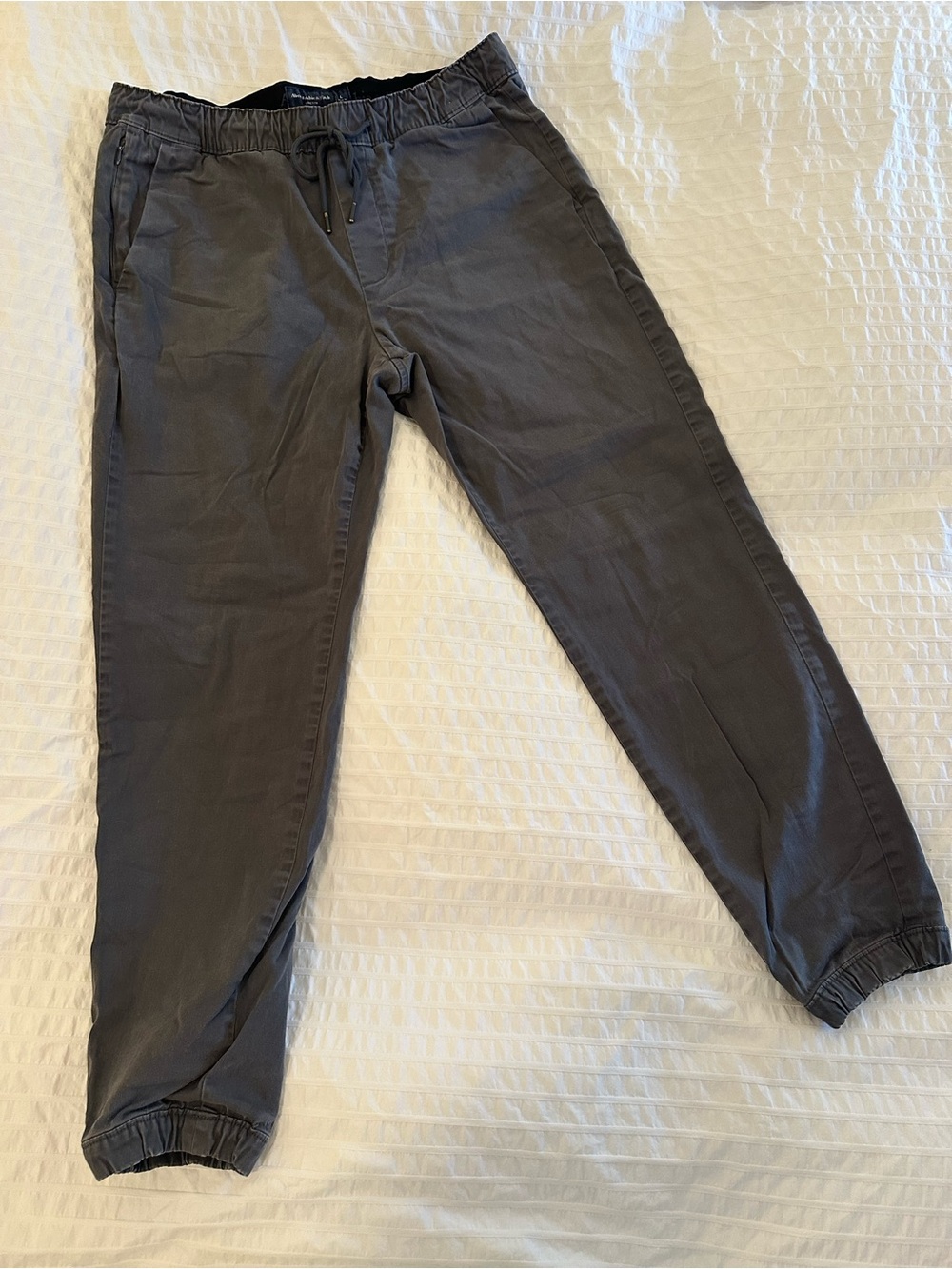 Abercrombie & Fitch Men's Grey Drawstring Joggers